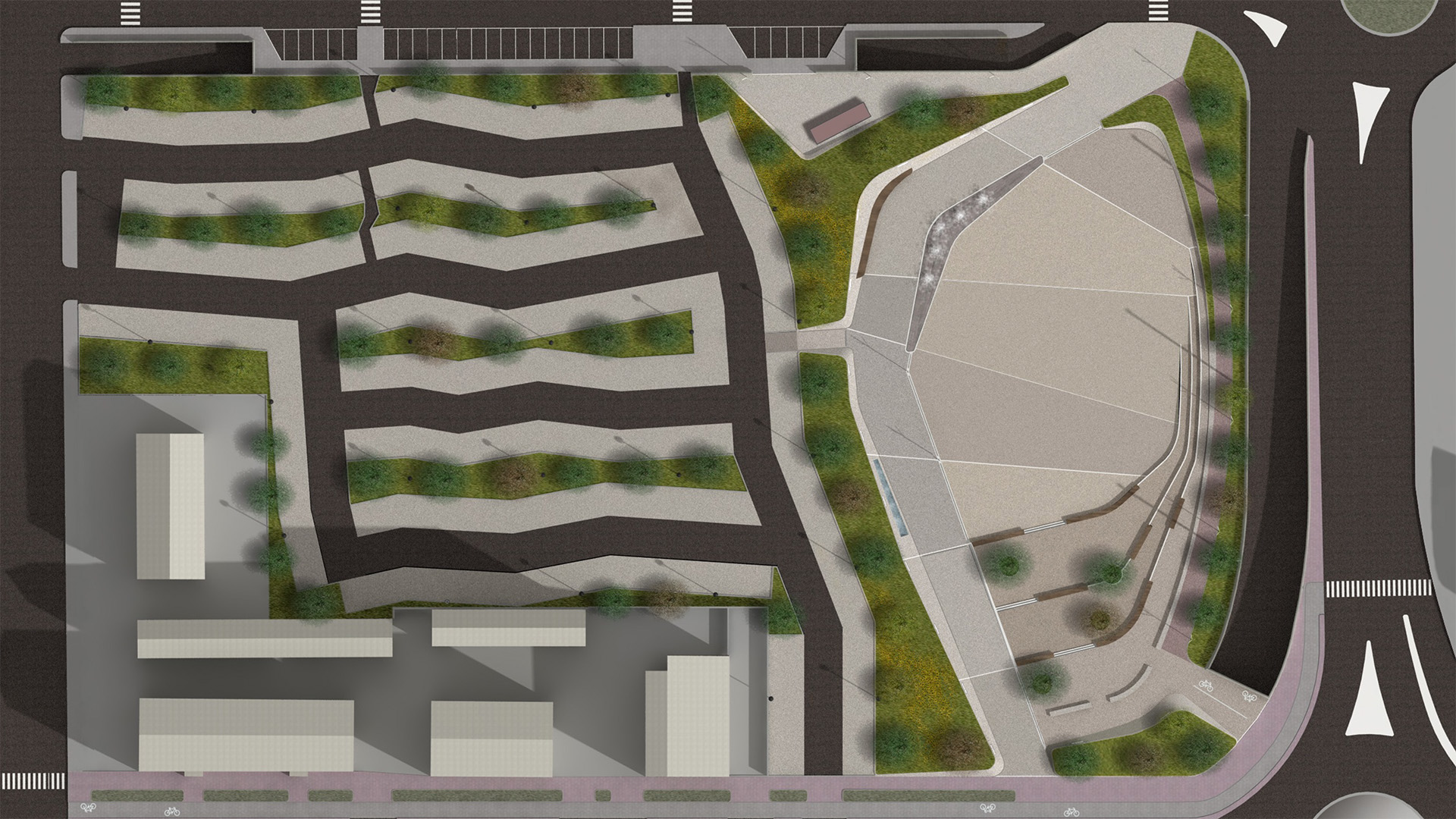 Progetto nuova Piazza Cuneo Bianchini Lusiardi