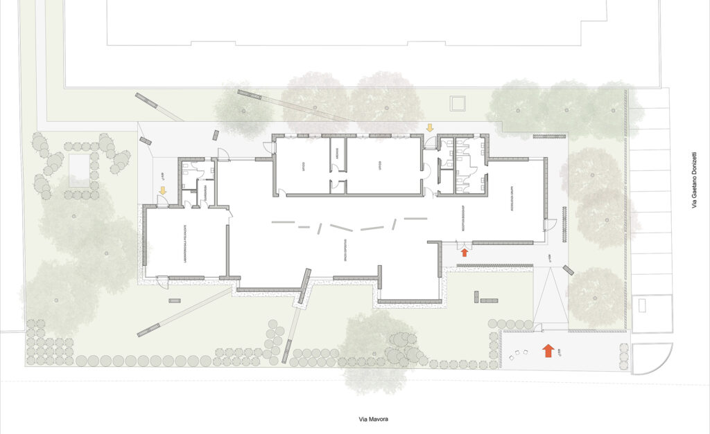 BeL-davanti a villa Emma-pianta-c-Bianchini-e-Lusiardi-associati