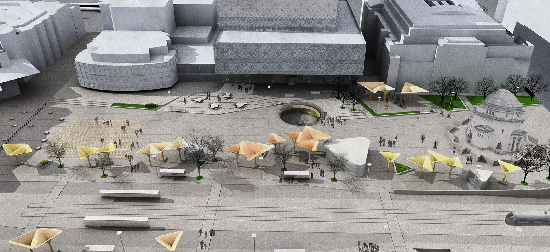 Centenary Square Birmingham Bianchini Lusiardi